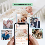 Bebelio - Babyphone Revo 4,3" – Vision Nocturne, Audio Bidirectionnel, Sans + Application, Vidéo HD1080p