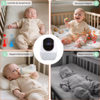 Bebelio - Babyphone Revo 4,3" – Vision Nocturne, Audio Bidirectionnel, Sans + Application, Vidéo HD1080p
